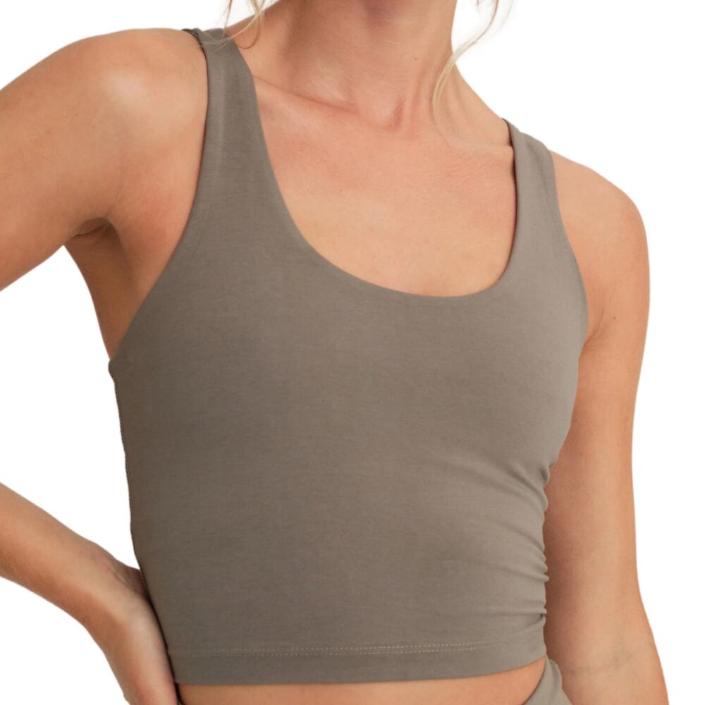 MATE the Label Taupe Sports Bra